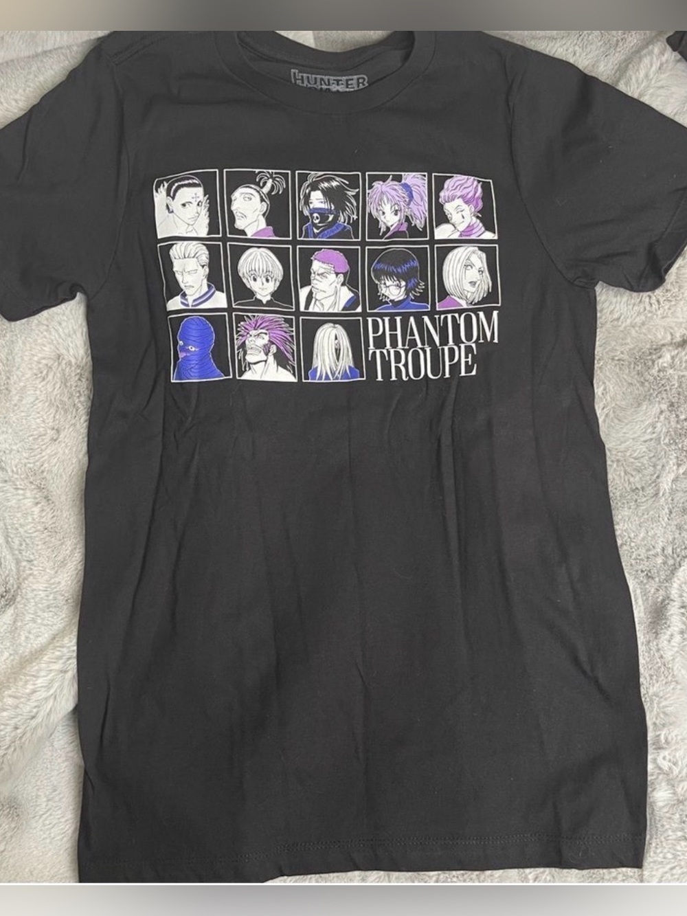 Hunter x Hunter Phantom Troupe Character Grid Graphic Tee Black Men's  XS NWOT